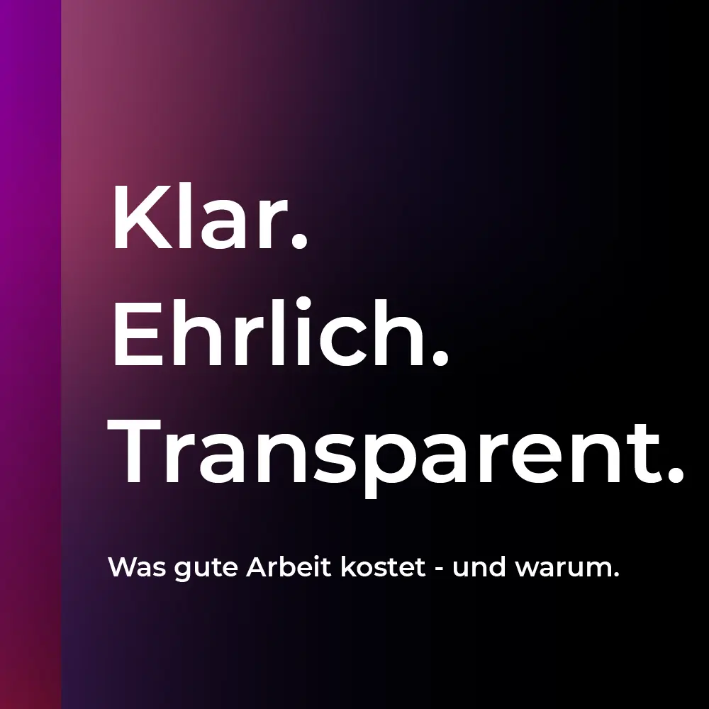 Wie viel unsere Arbeit kostet – image²